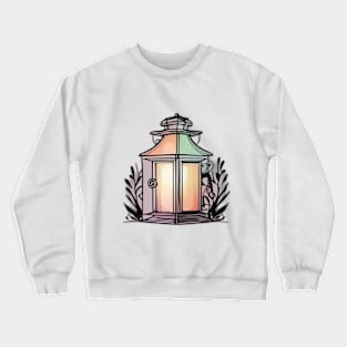 Lantern Pastel shades Shadow Silhouette Anime Style Collection No. 412 Crewneck Sweatshirt